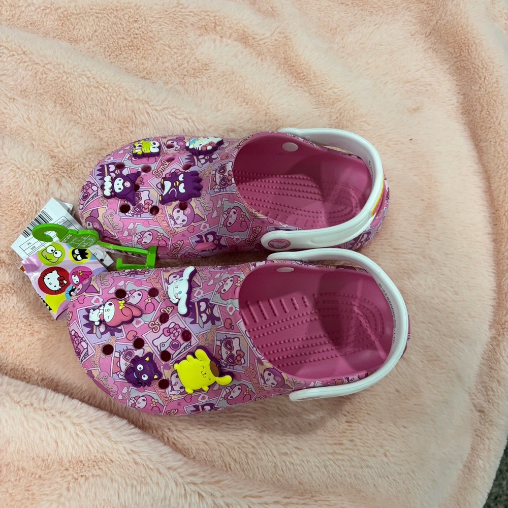 CROCS Pink Cartoon‎ Sandals